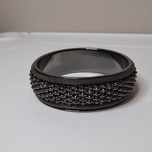 8.5 Inch Black Metal Bangle